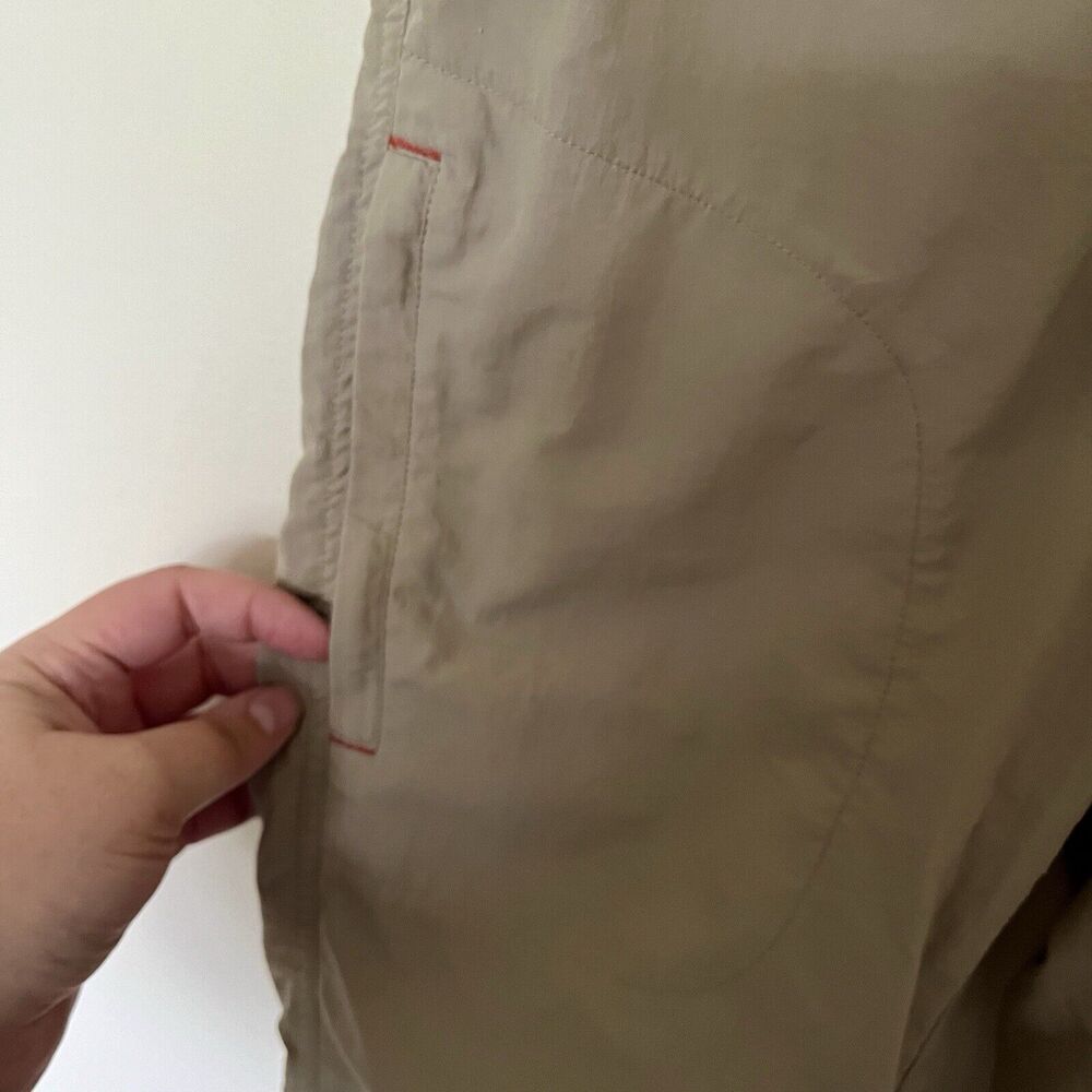 LL Bean Womens‎ Ripstop Pull-On Capri Pants Size 4 Beige Khaki Hiking Granola - Picture 4 of 7